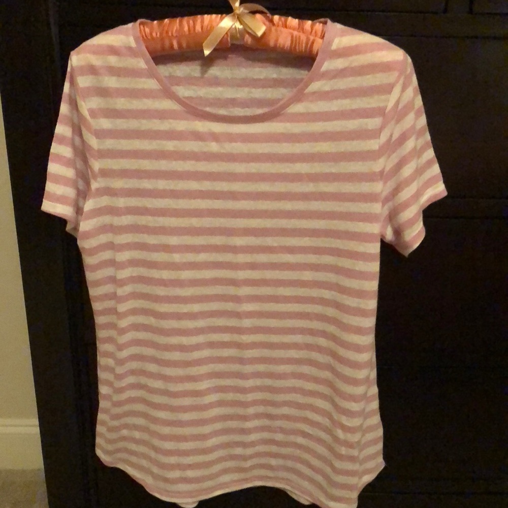 Lilac and White T Shirt